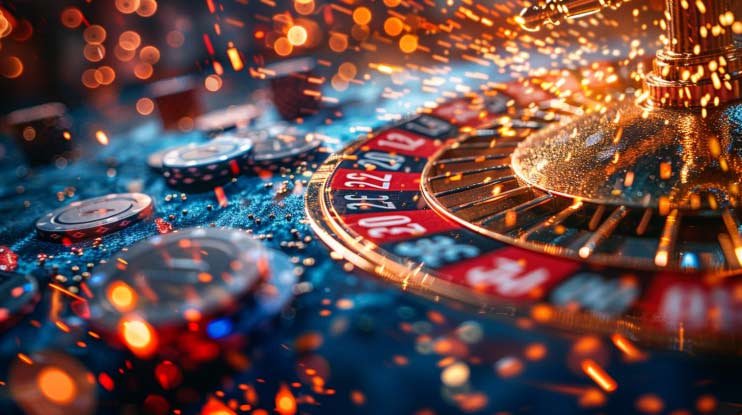 Live Roulette dealer spinning wheel in mentol4d login studio